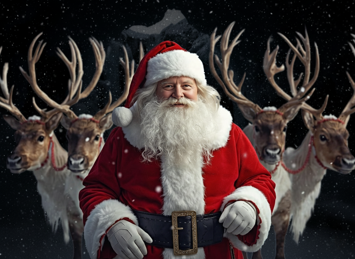 cozy North Pole classroom scene with Tanna Kringle teaching, warm lighting, children